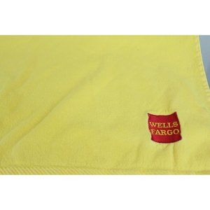 Wells Fargo Yellow Collectible Beach Towel 27 x 56" Cotton